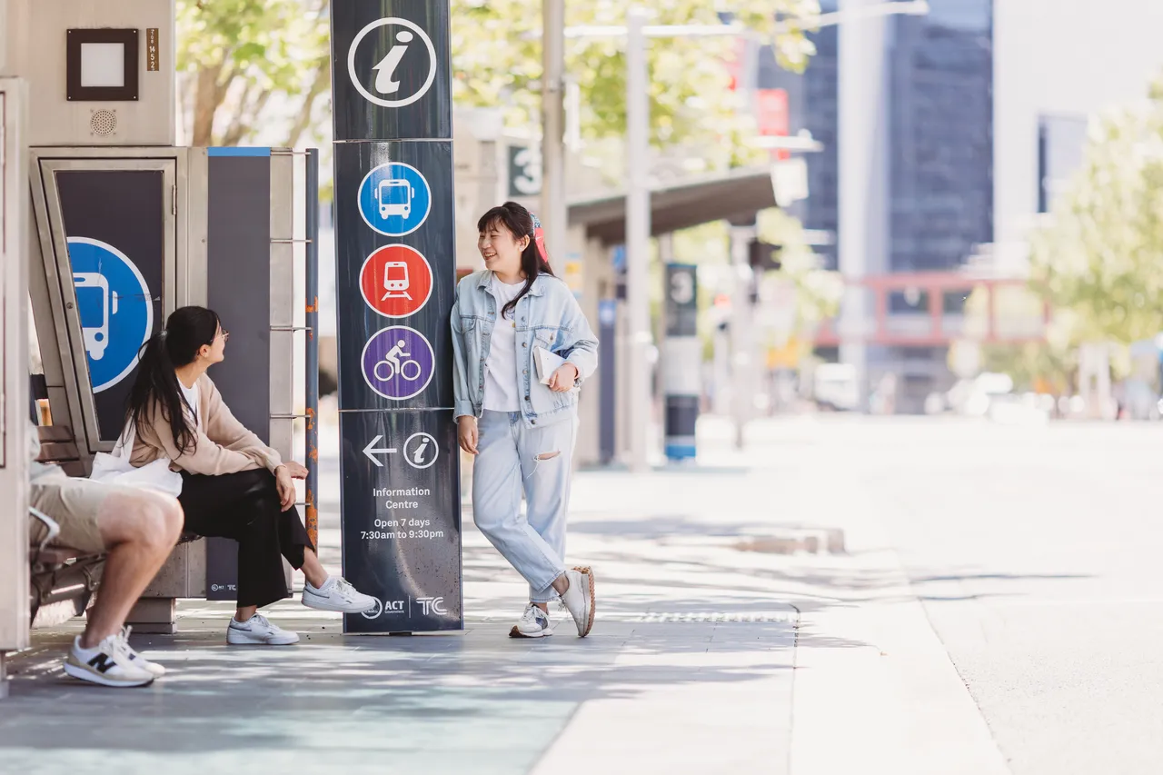 Students at the City Bus Interchange - 100874