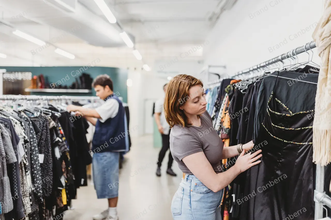 Students shopping at Goodbyes in Braddon (1)