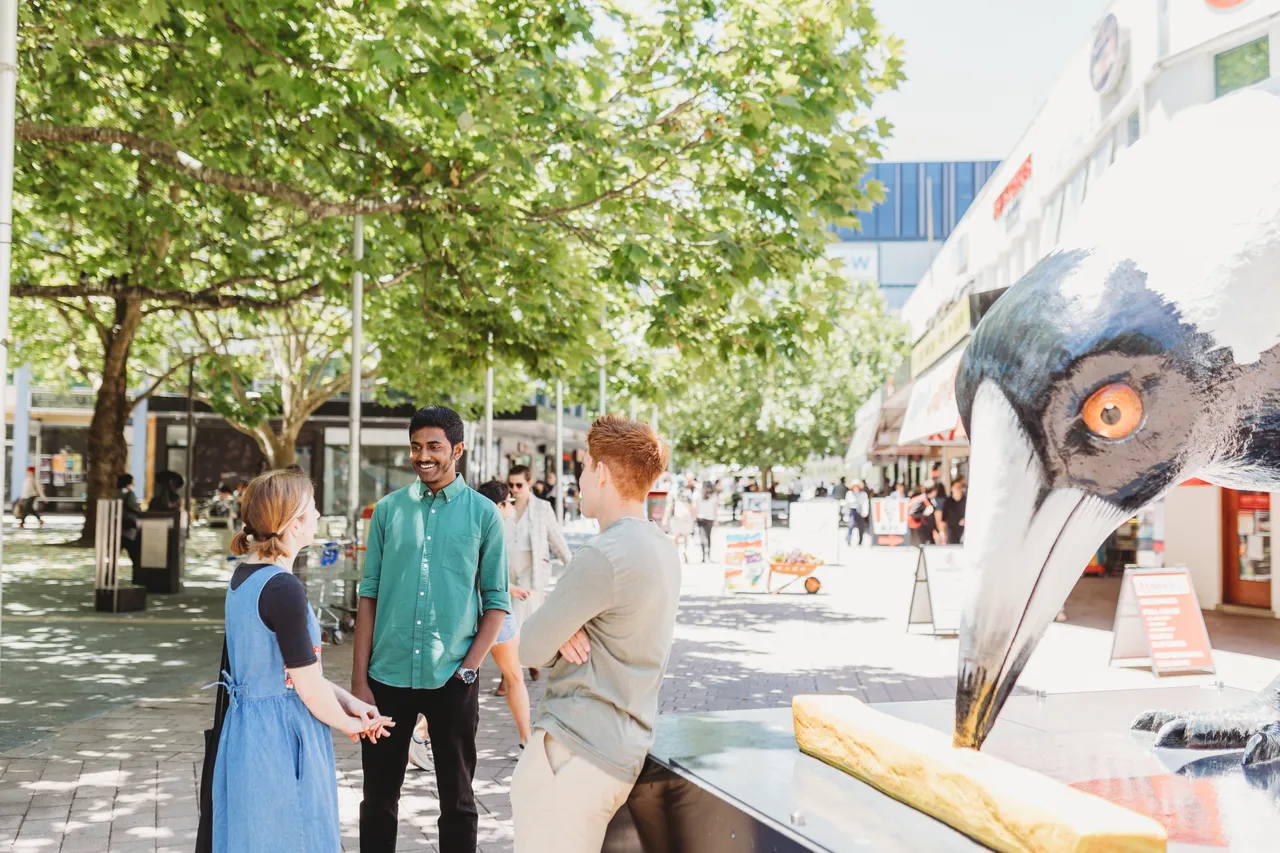 Students in Garema Place - 100882