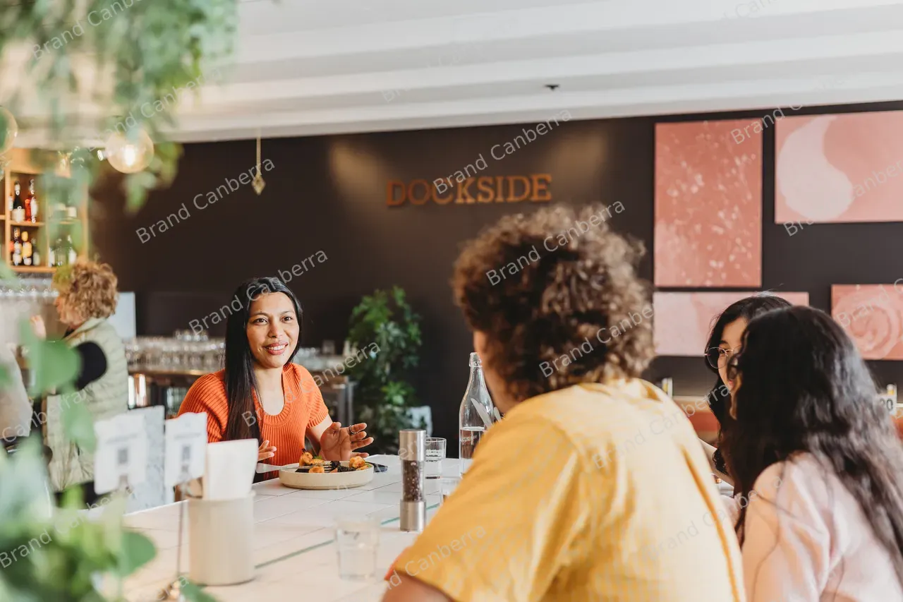 Students meeting at Dockside Cafe on the Kingston Foreshore (5)