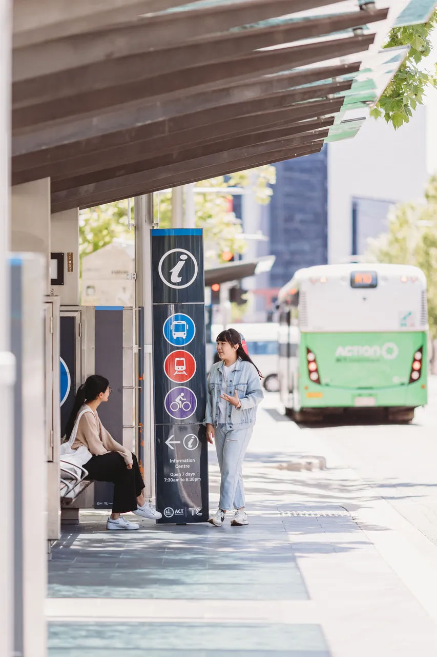 Students at the City Bus Interchange - 100869