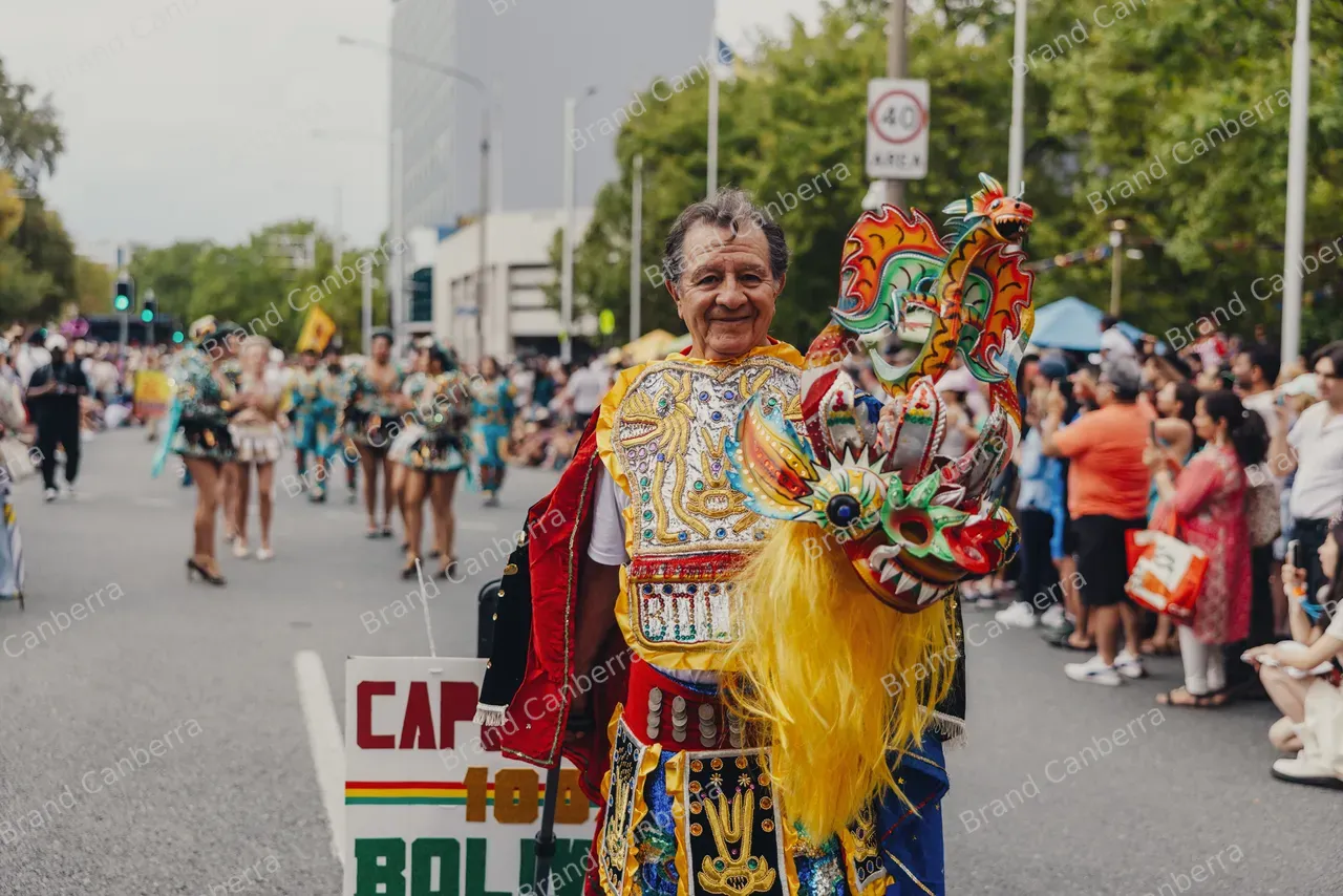 Bolivia Marka in the Smartraveller Parade at National Multicultural Festival (36)