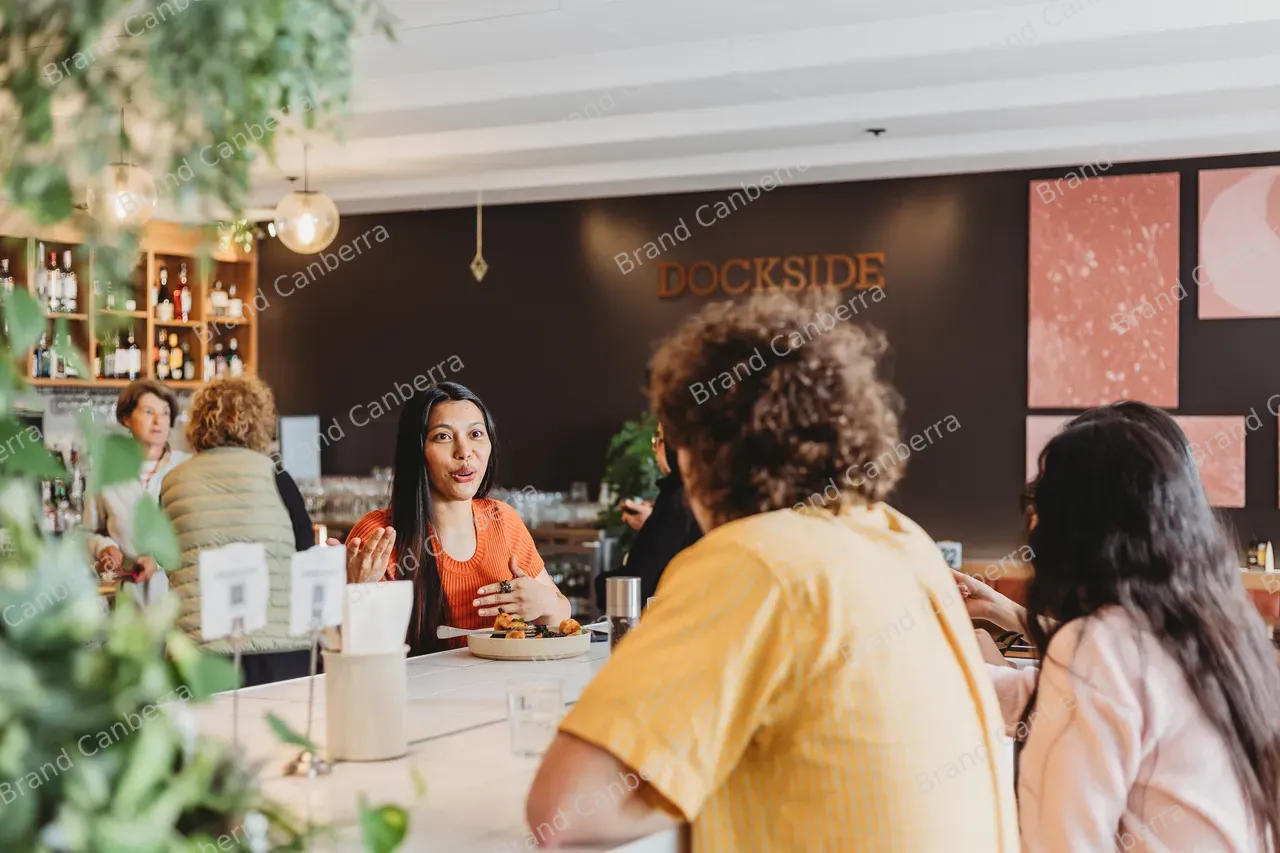 Students meeting at Dockside Cafe on the Kingston Foreshore (7)
