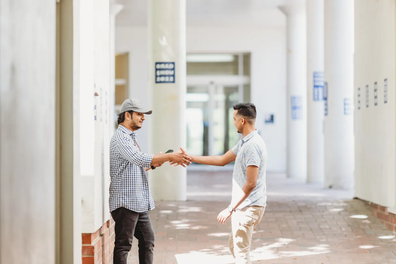 Students meeting on ANU Campus