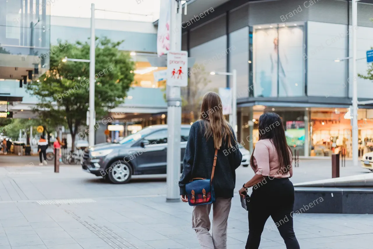 Students walking around Bunda Street in the City Centre (3)