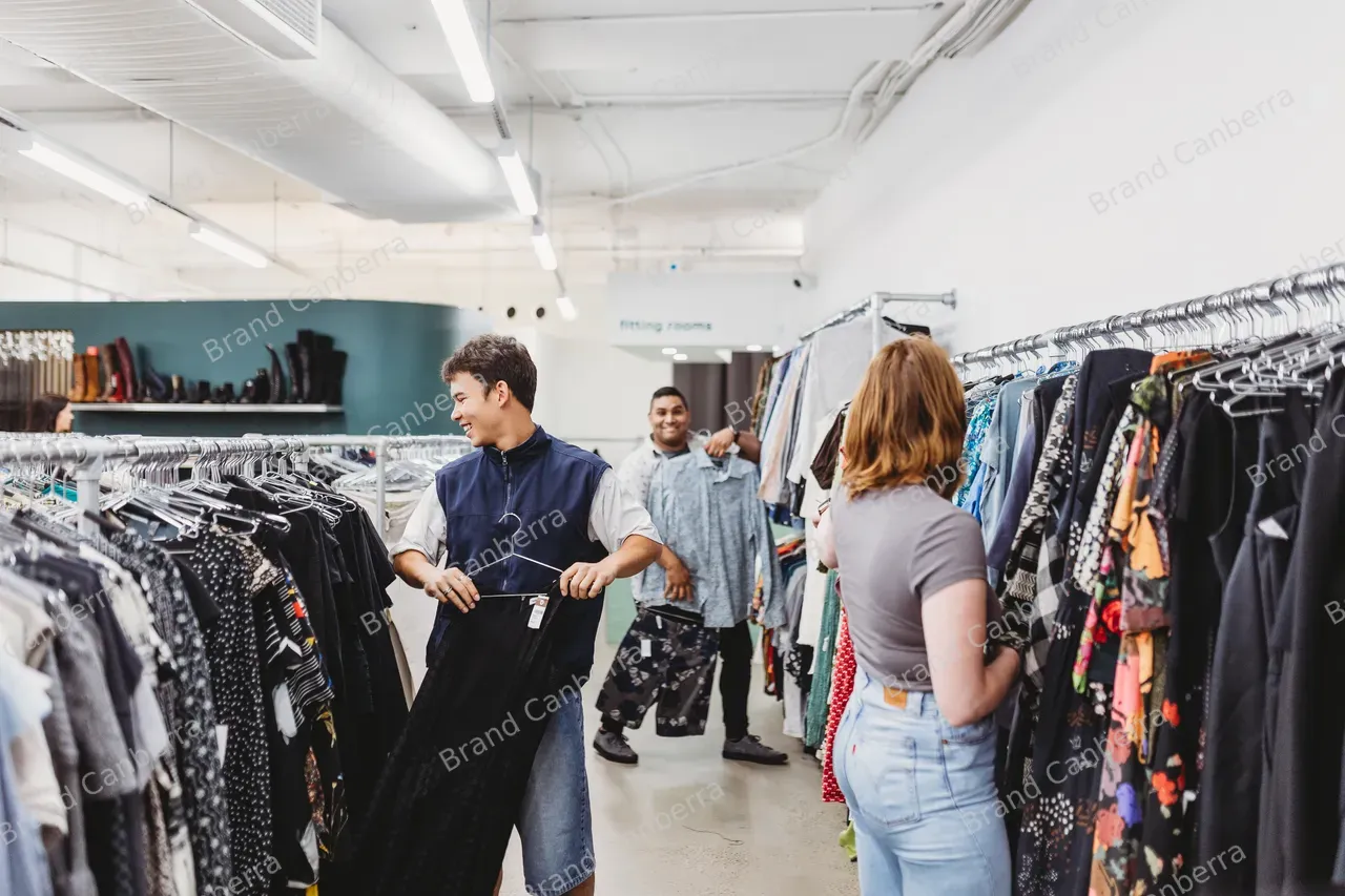 Students shopping at Goodbyes in Braddon (3)