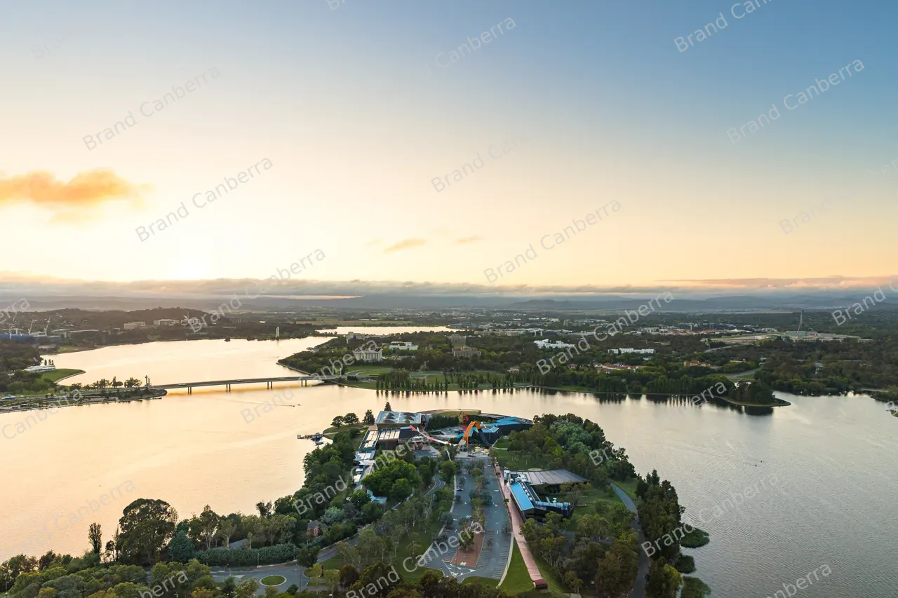 Aerial view over Lake Burley Griffin (14)