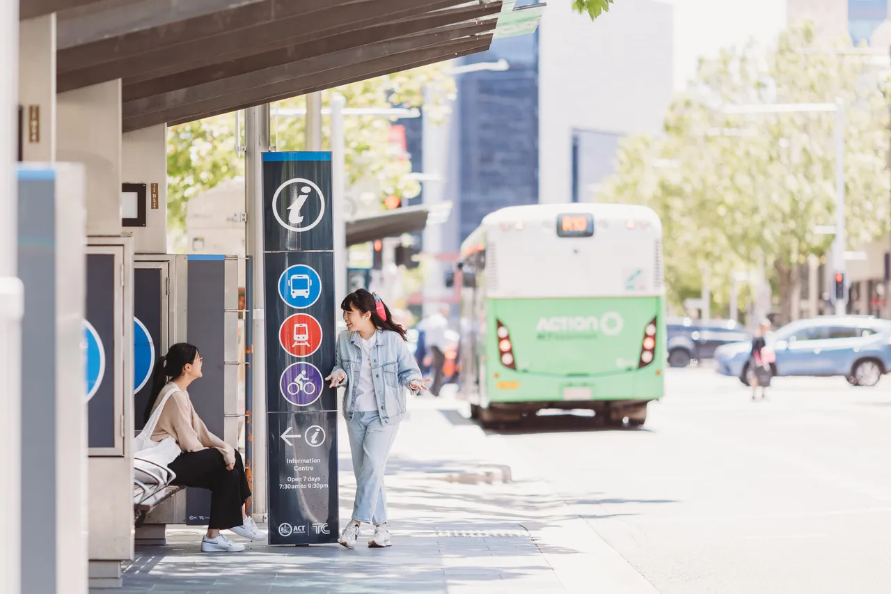 Students at the City Bus Interchange - 100875
