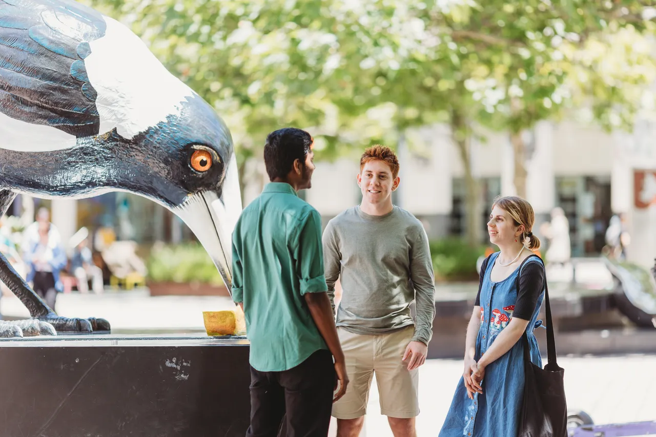 Students in Garema Place - 100883