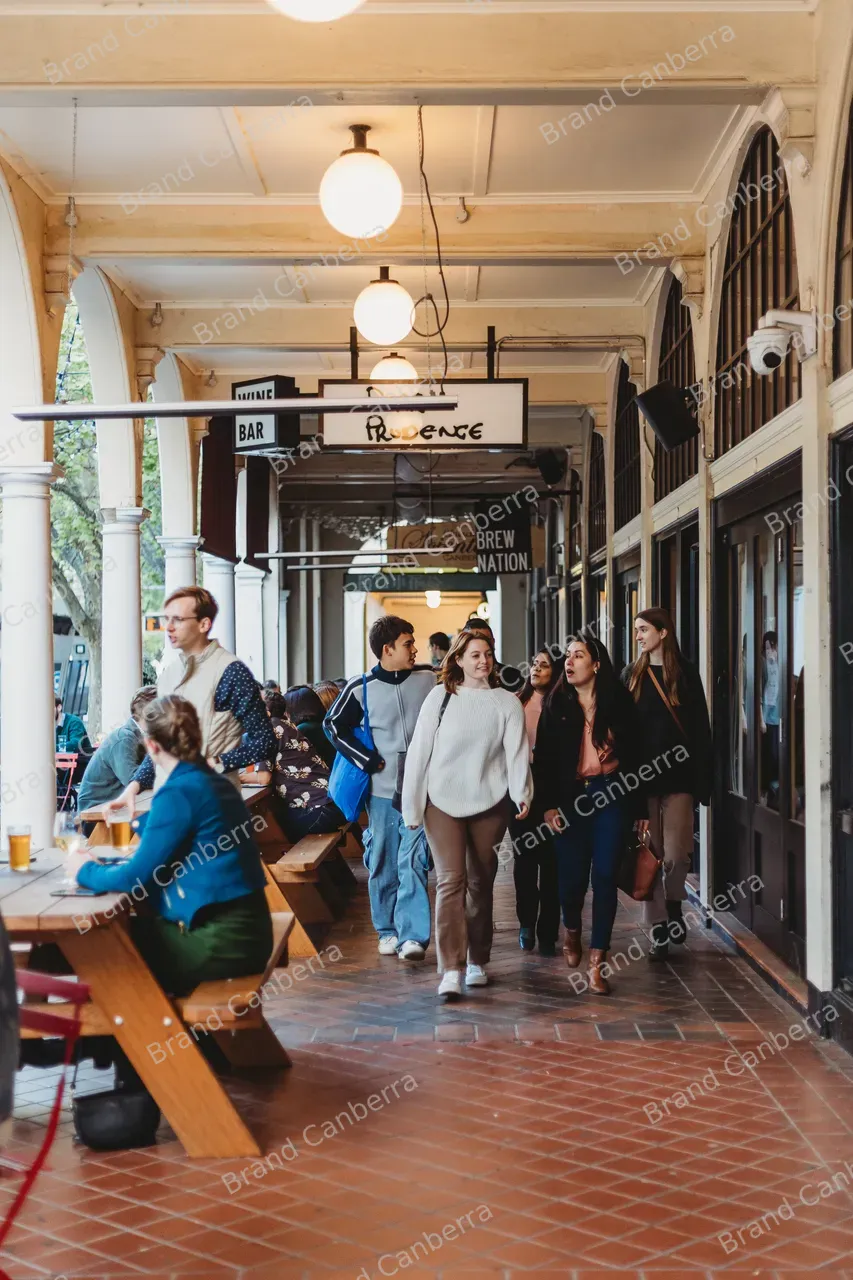 Students walking around the Sydney Building in the City Centre (4)