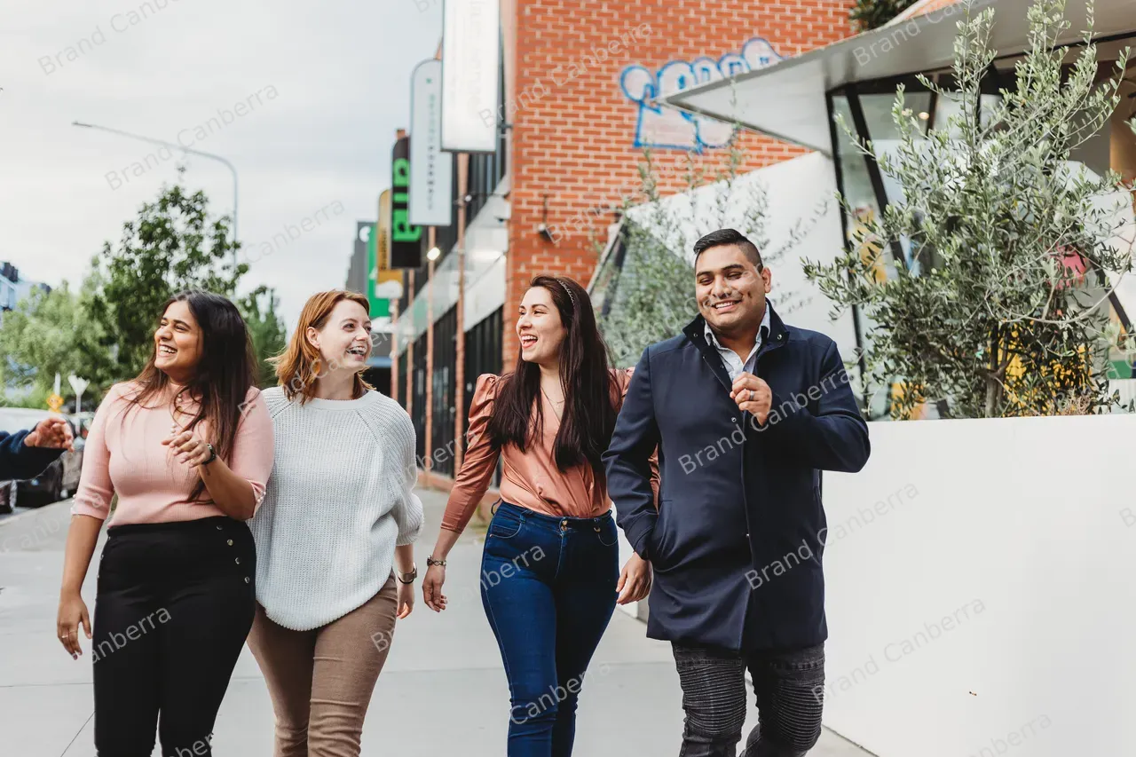 Students walking along Lonsdale Street in Braddon (16)