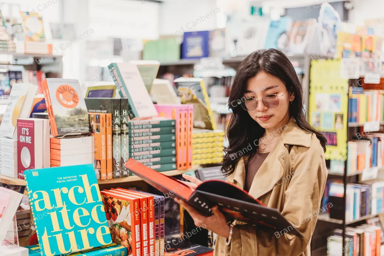 Students shopping in The Book Cow in Kingston (1)