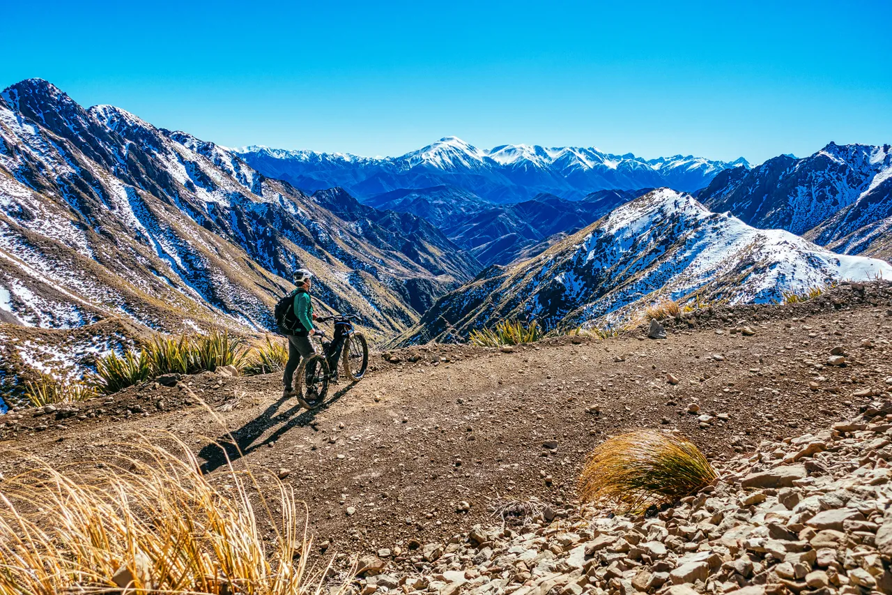Man amongst the mountains