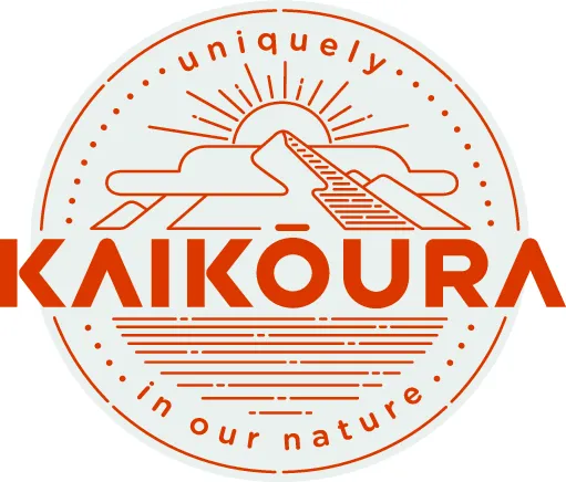 Destination Kaikoura_Logo_Whenua_(Orange_Grey)