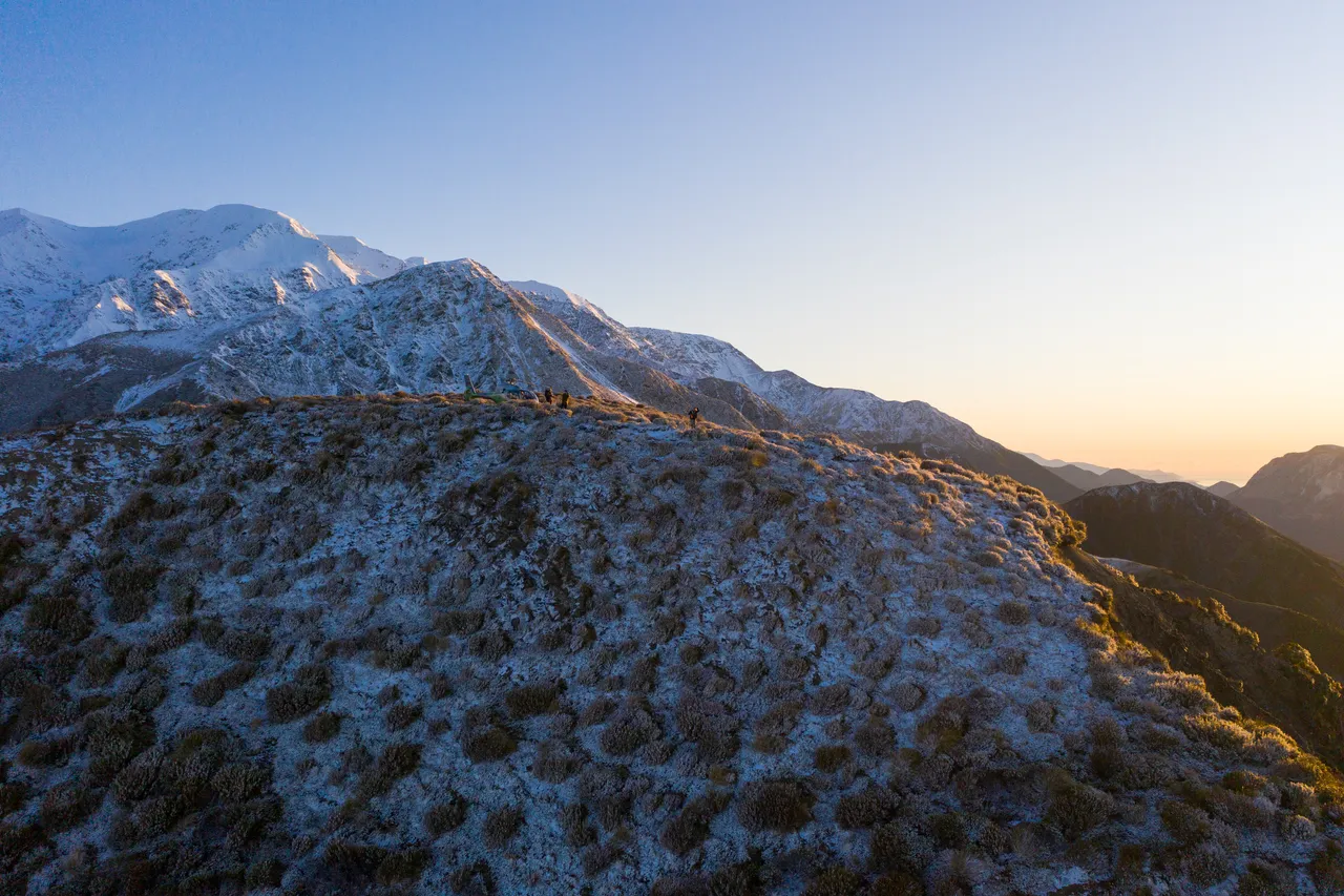South Pacific Helicopter Mountain View Snow