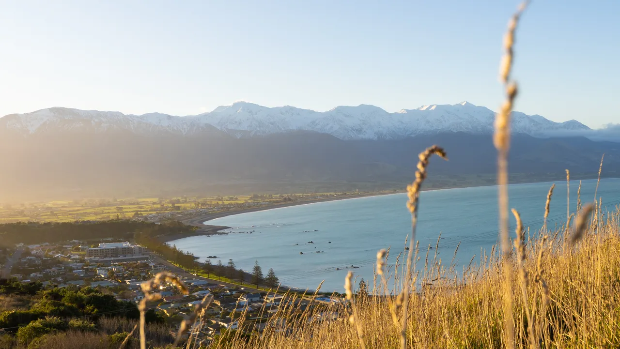 Kaikoura Township - Seaward Ranges Lookout View