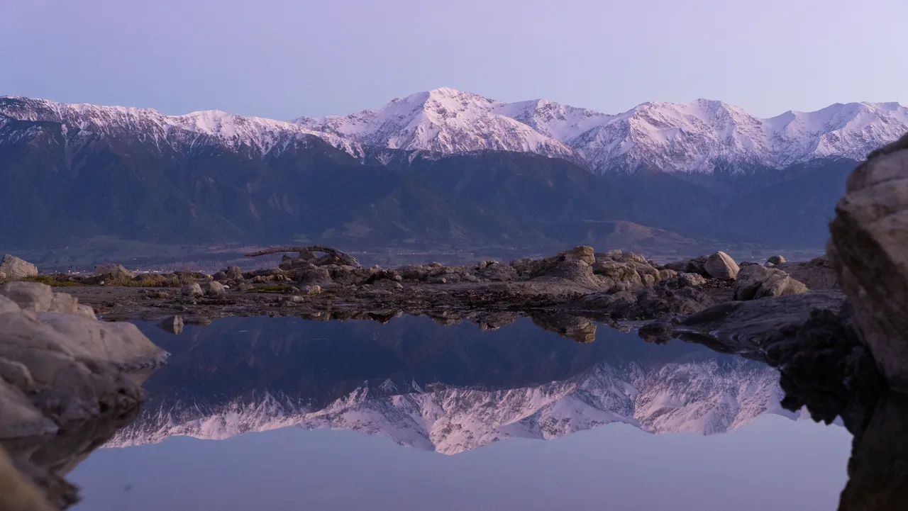 Seaward Ranges Reflection Rockpoool View 2