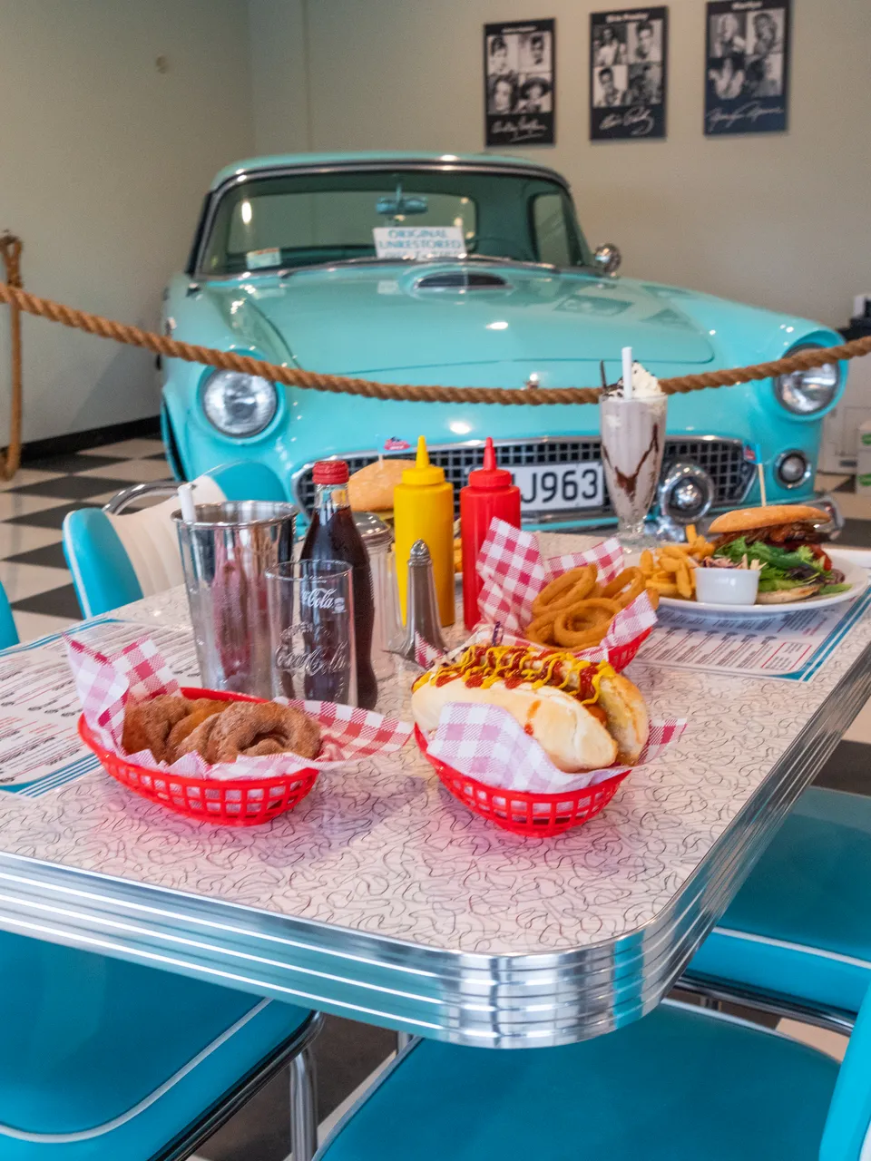 Bernies Diner Food Classic Car