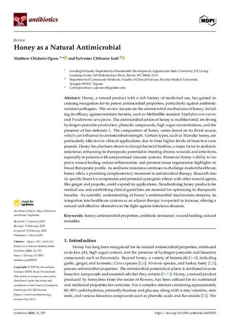 Honey as A Natural Anti microbial