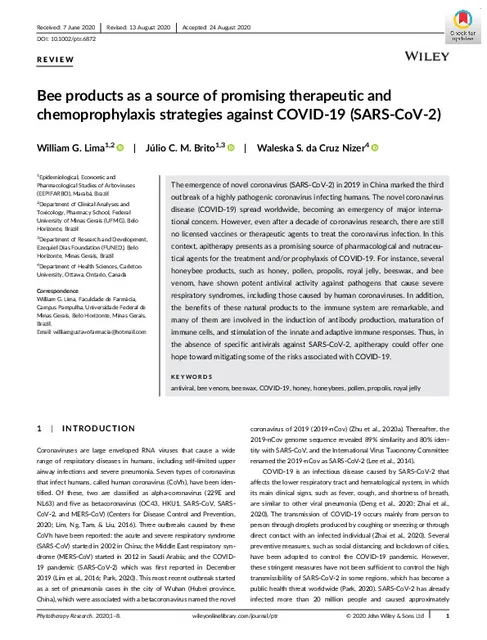 Bee-products-as-a-source-of-promising-therapeutic-and-chemoprophylaxis-strategies-against-COVID-19