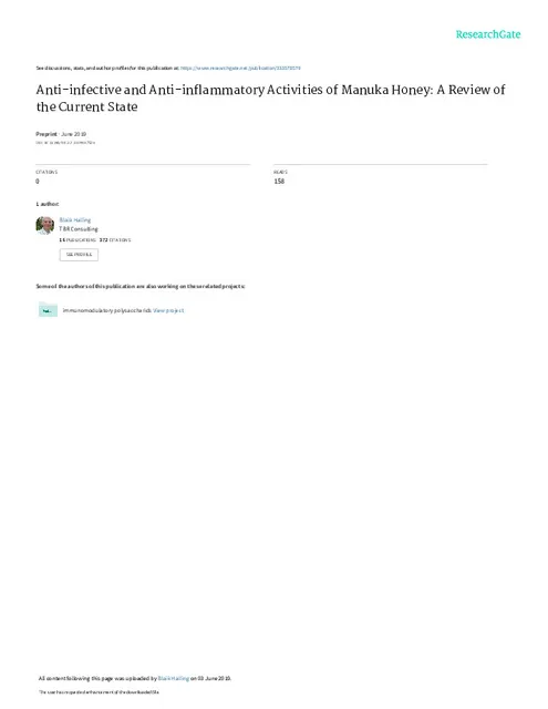 Activities of Manuka Honey