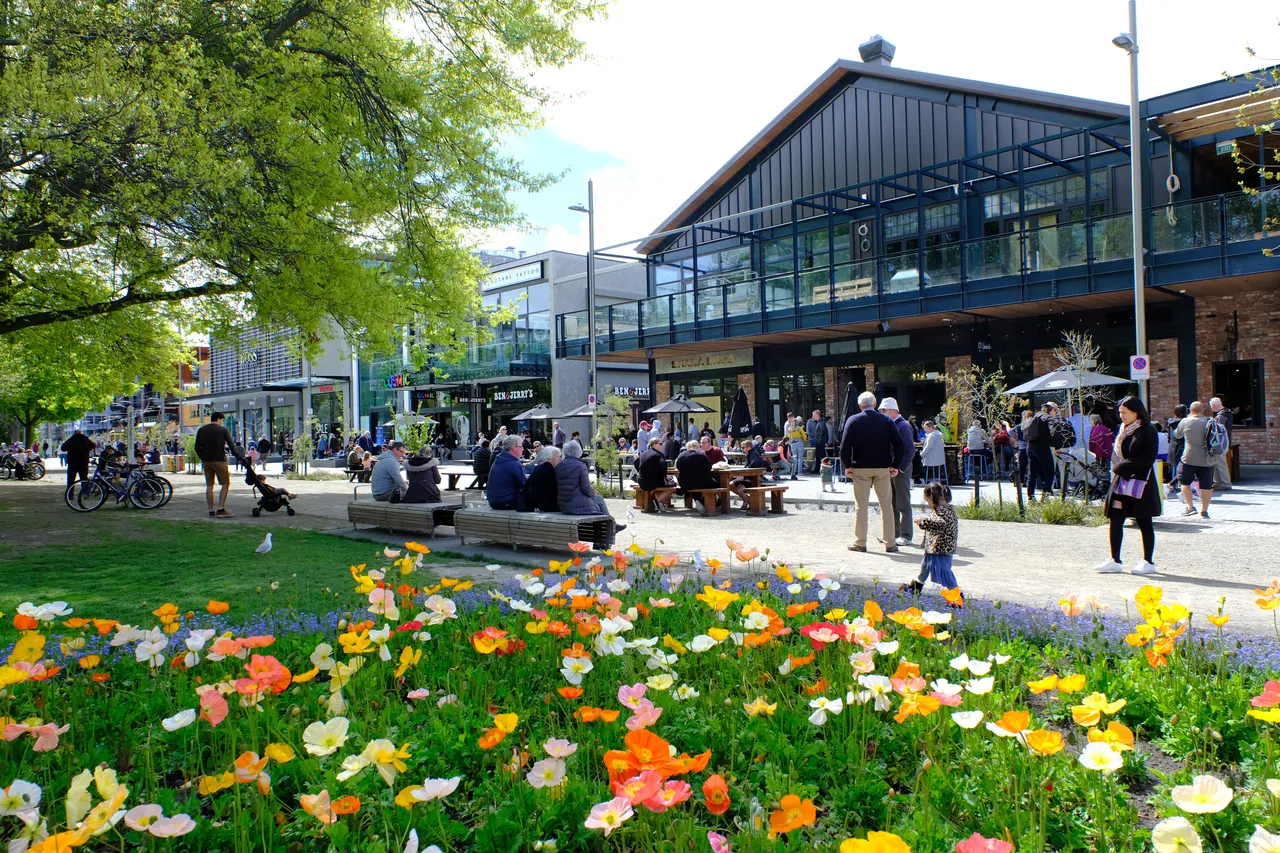 Riverside Market Exterior Spring 