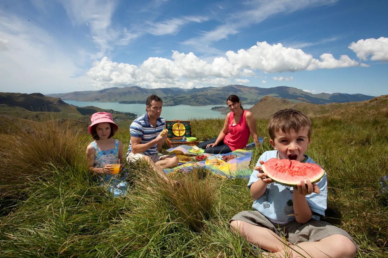 Family in the Port Hills