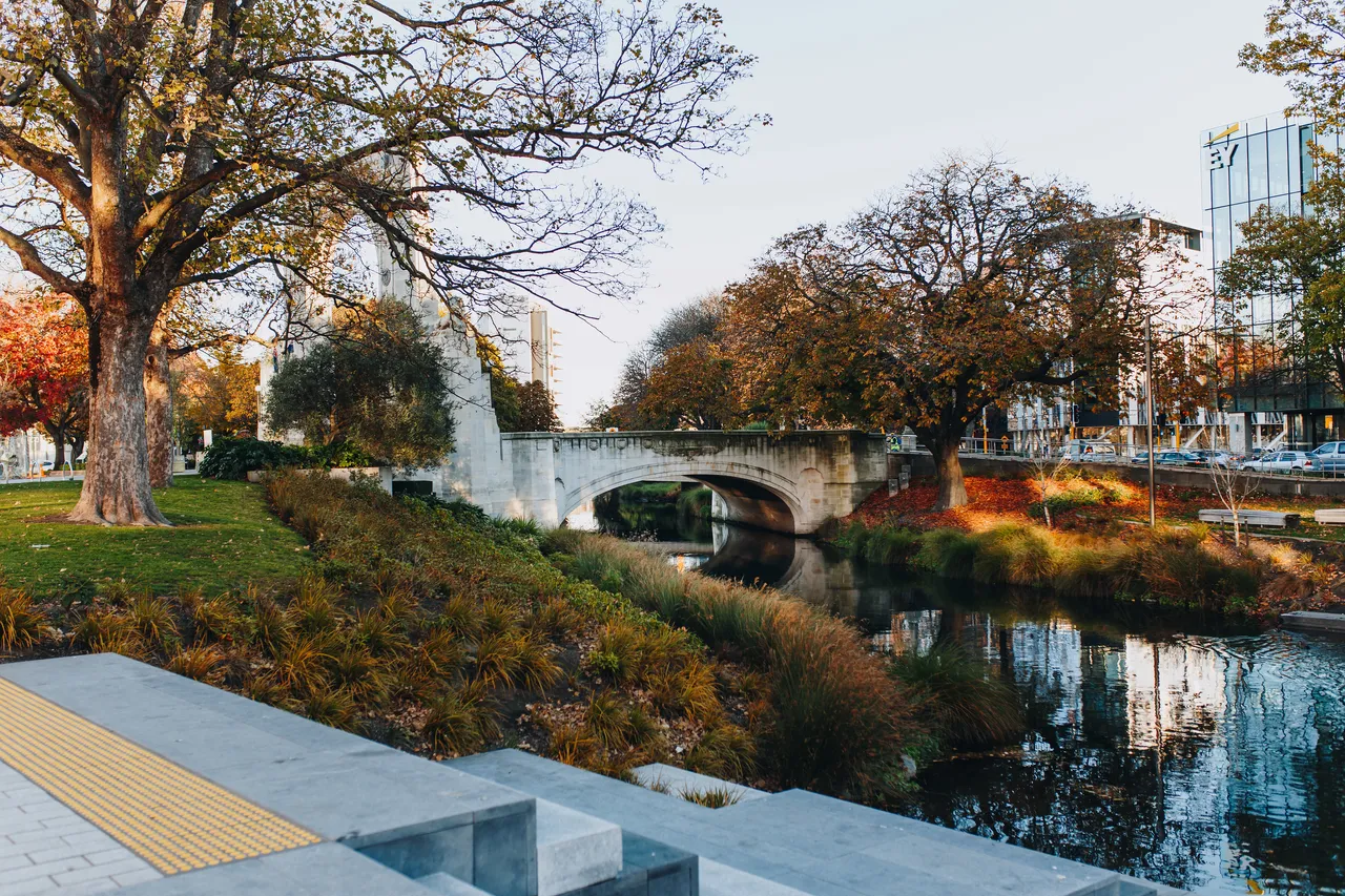 Otakaro Avon River in Autumn