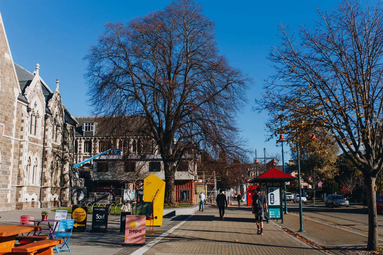 Worcester Boulevard in Autumn