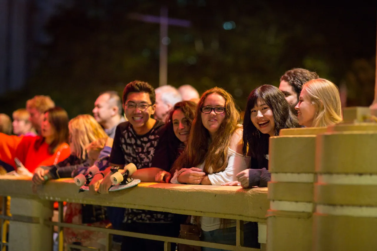 Students at Lantern Festival