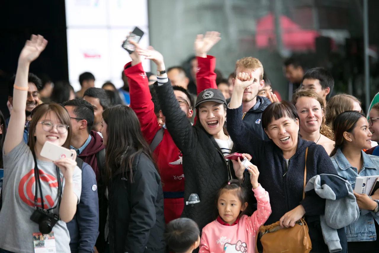Students at Welcome Event
