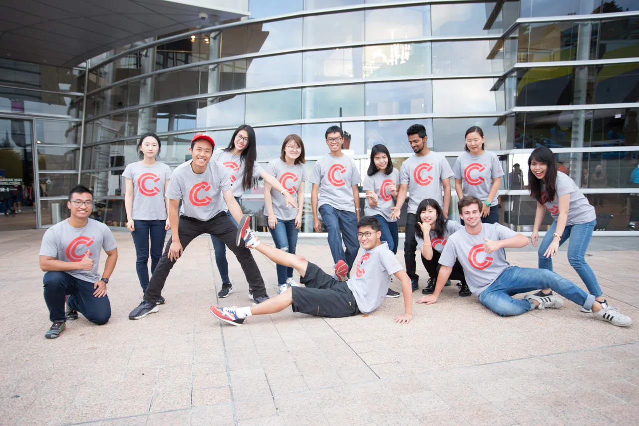 Student ambassadors at Art Gallery