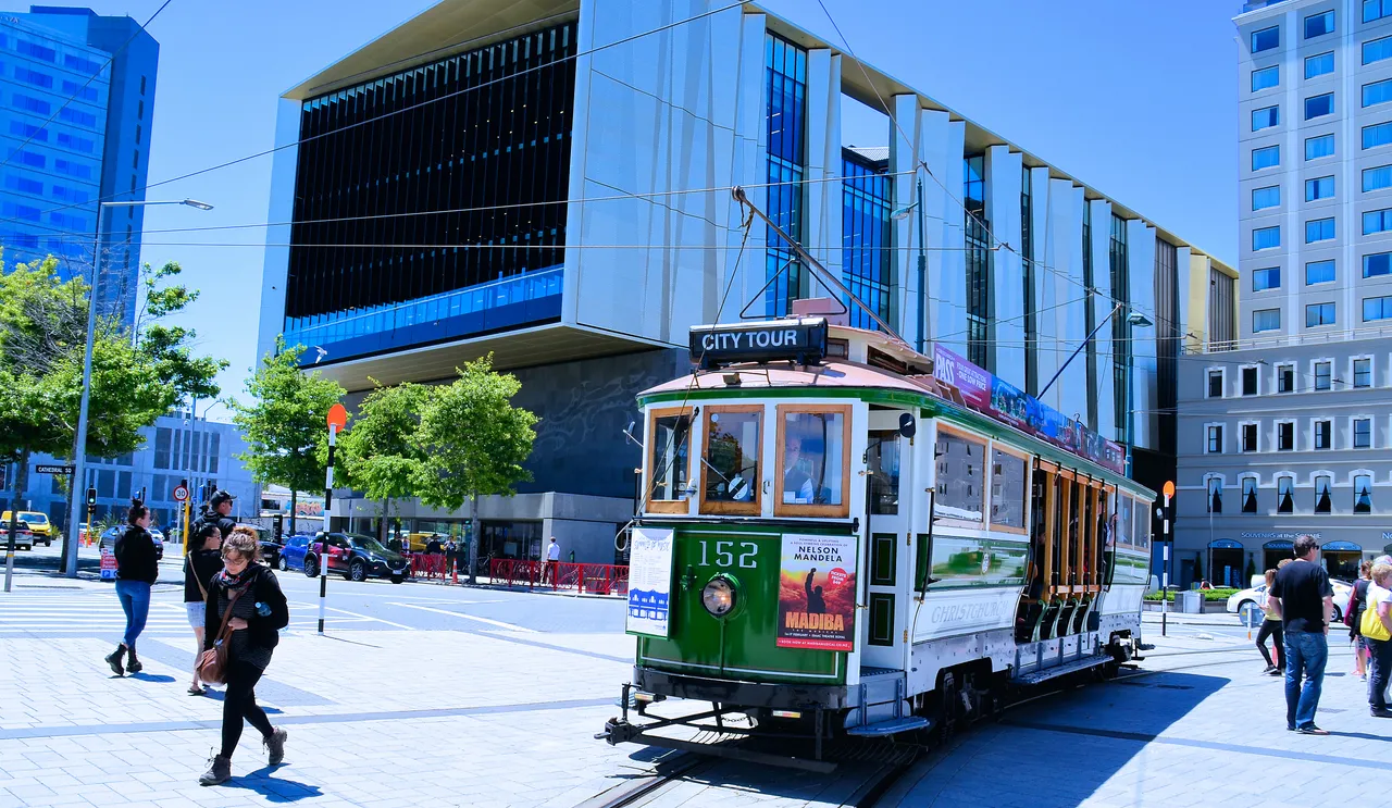 Tram and Library