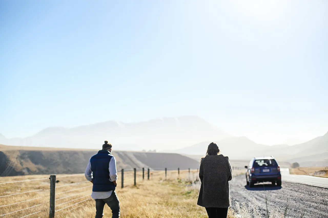 On the road - Arthurs Pass