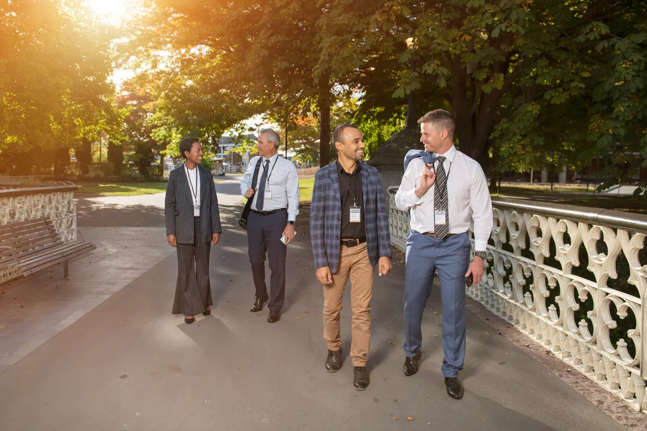 Christchurch City - delegates exploring