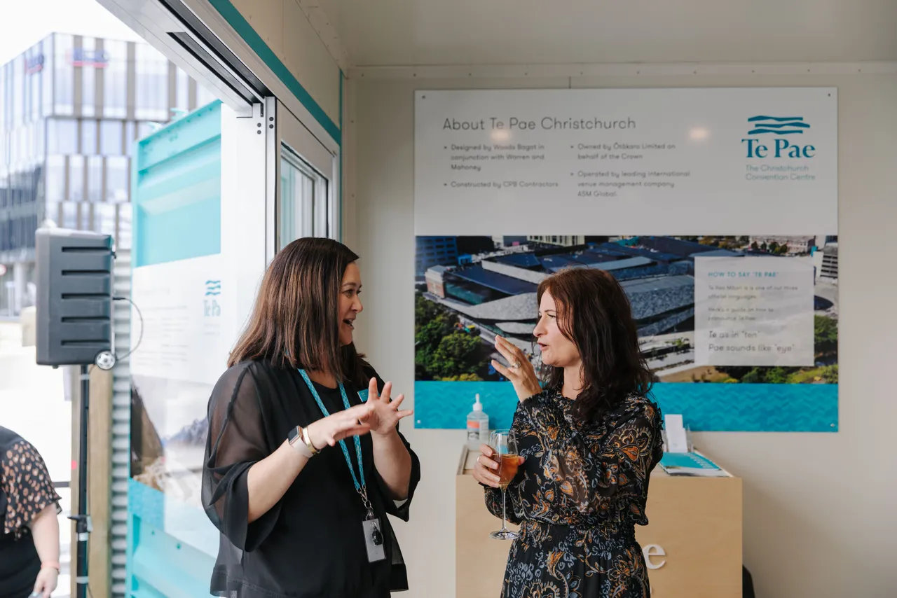 Meet Famil - Te Pae Popup Women Chatting