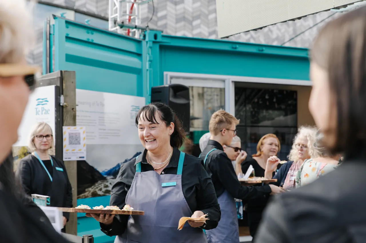 Meet Famil - Te Pae Popup Serving Food