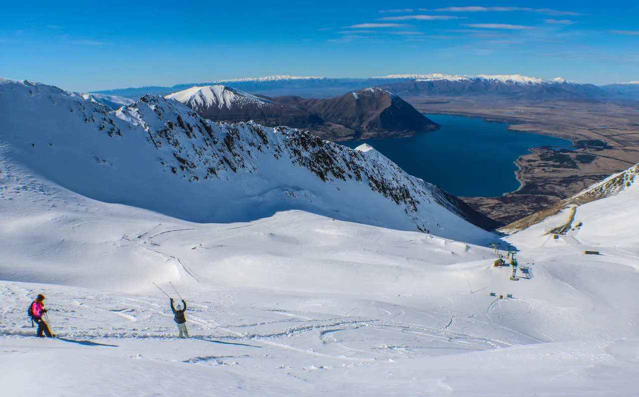 People Skiing Ohau Ski Fields