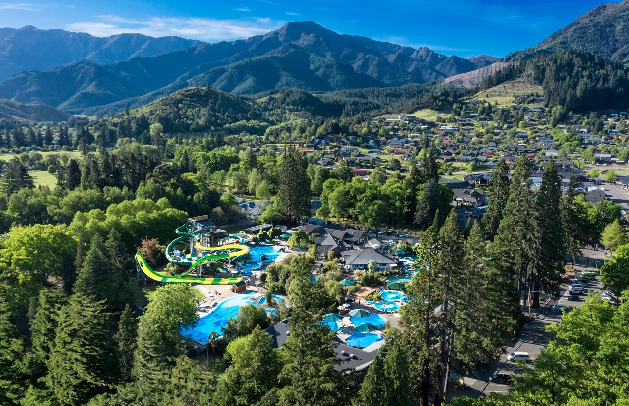 Birds eye view of Hanmer Springs