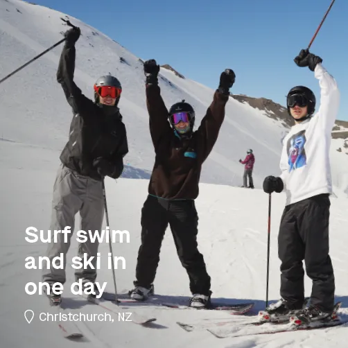 Surf Swim And Ski In One Day
