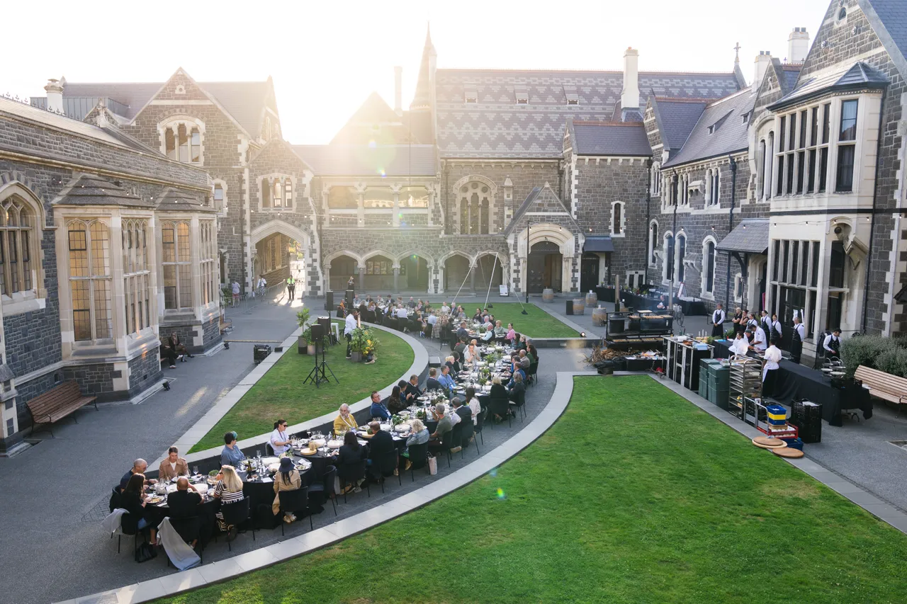 Outdoor dinner at the Arts Centre