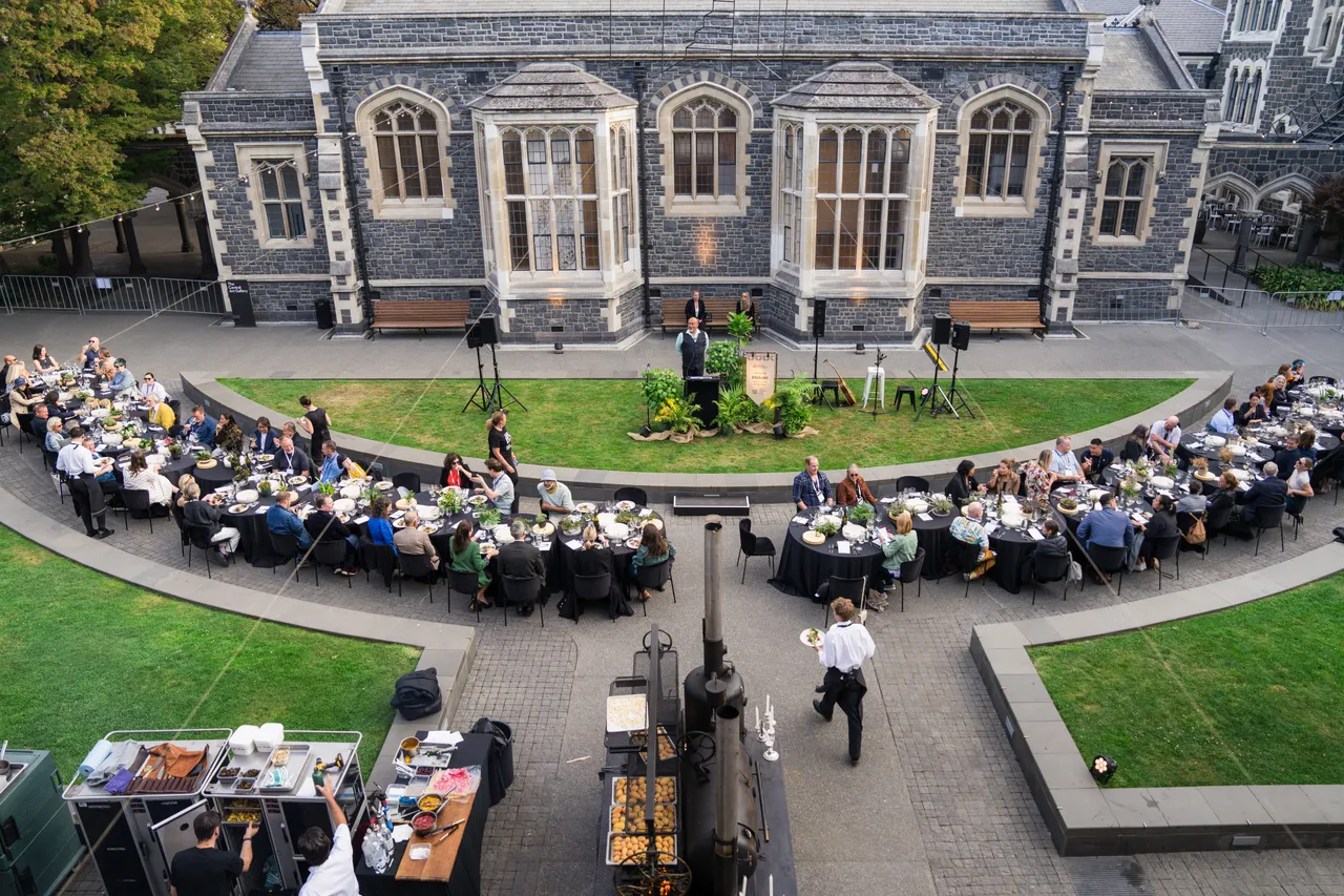 Outdoor dinner at the Arts Centre