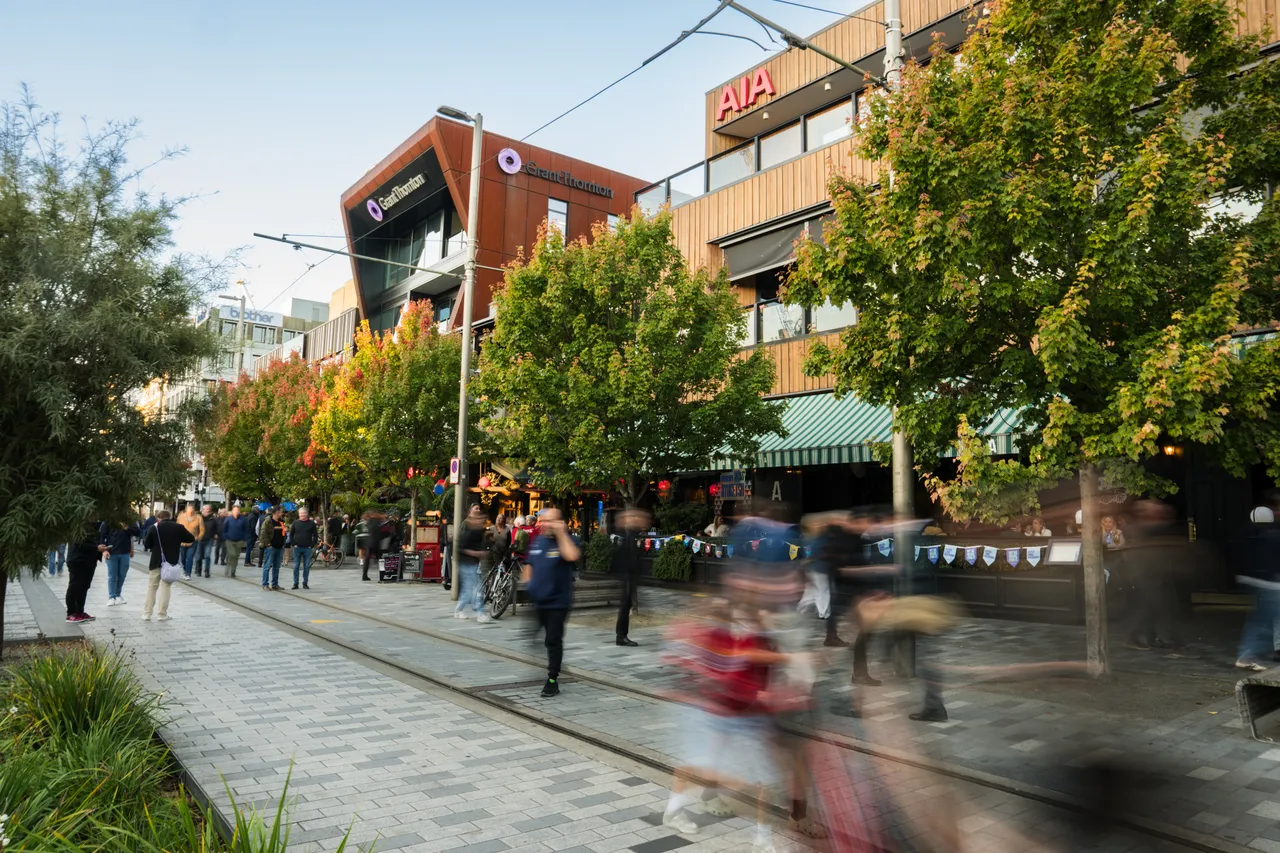Terrace in autumn