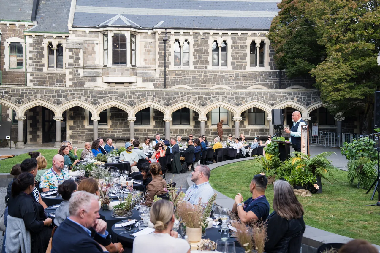 Outdoor dinner at the Arts Centre