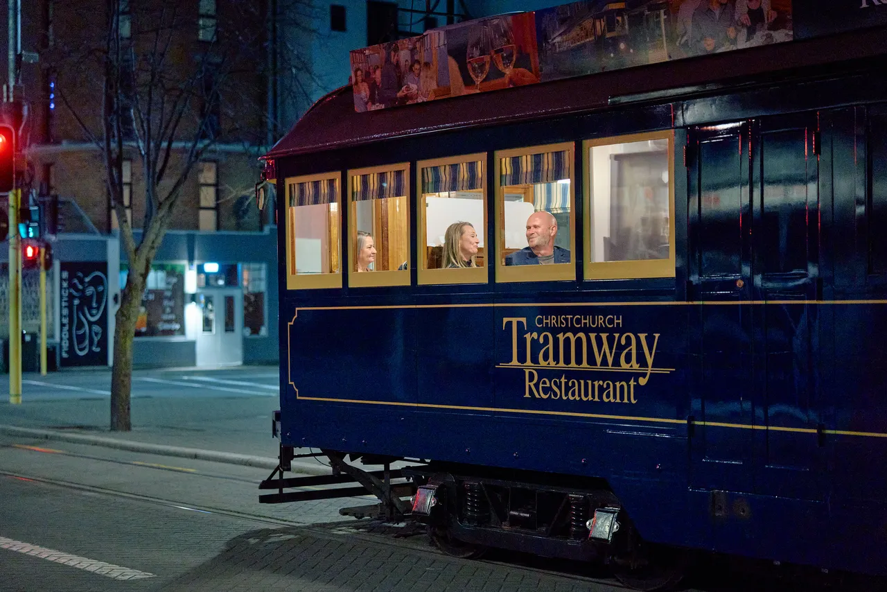 Couple at the Tram Restaurant