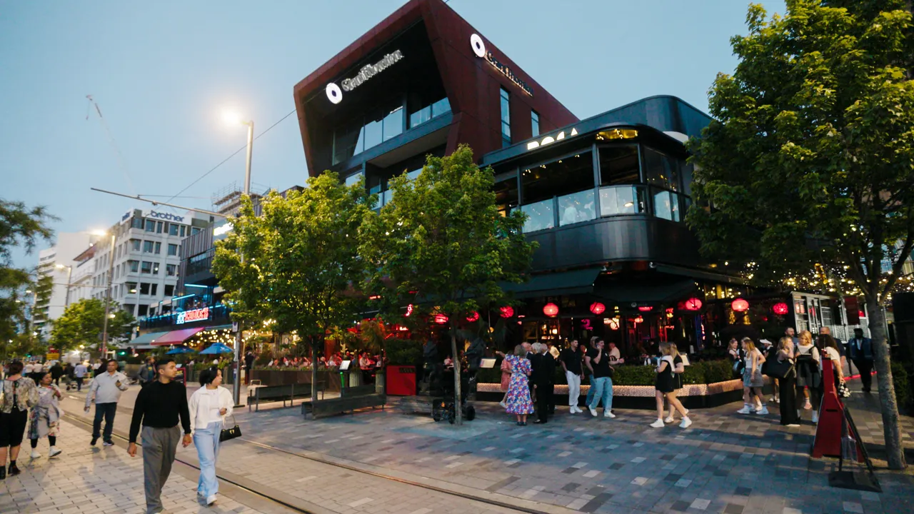 The Terrace at night