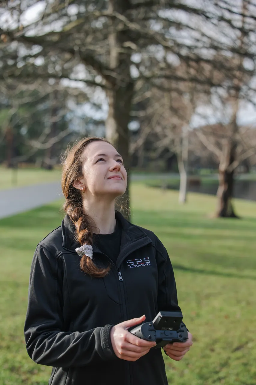 Flying a drone 