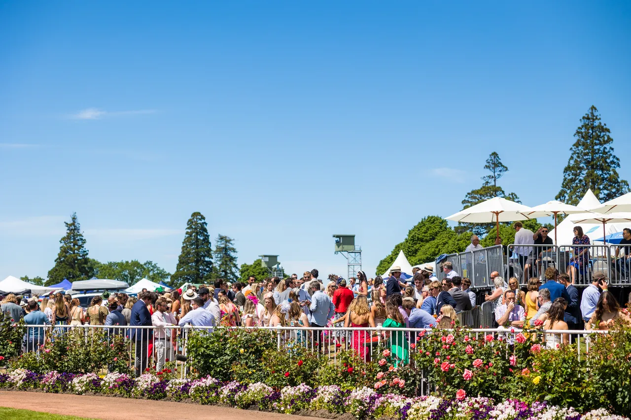 Riccarton Racecourse NZ Cup Day Crowd