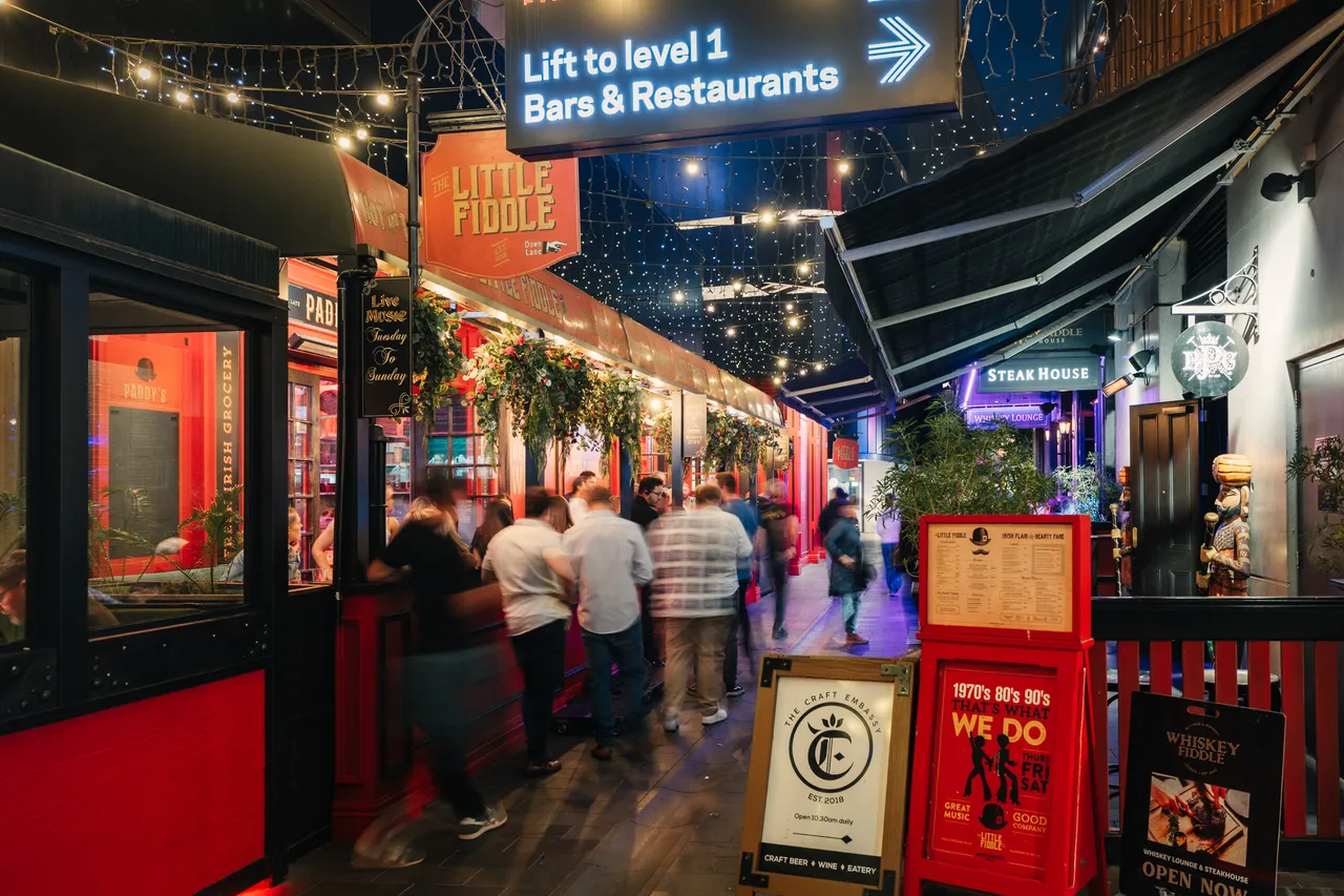 The Terrace at night