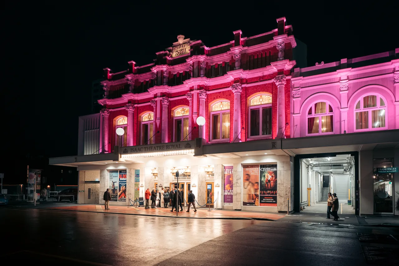 The Isaac Theatre Royal at night